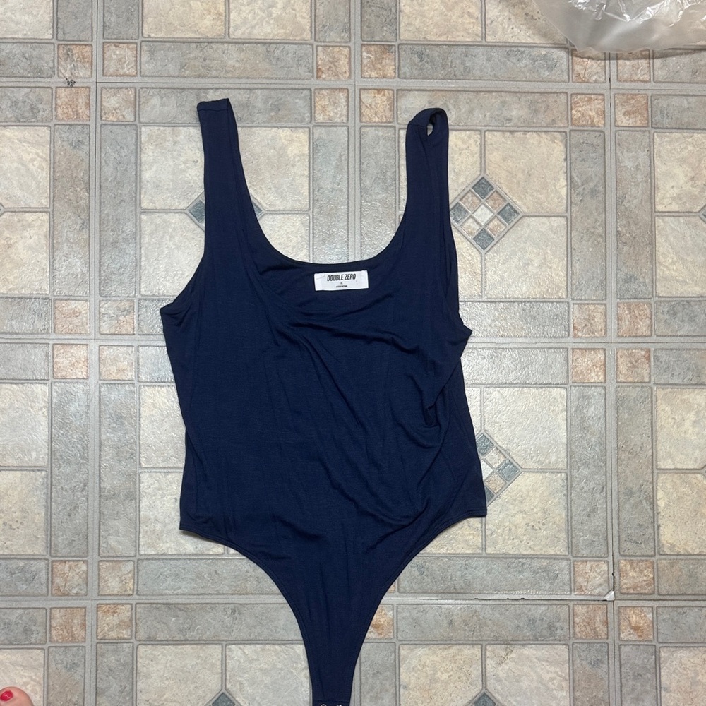 Never worn navy bodysuit